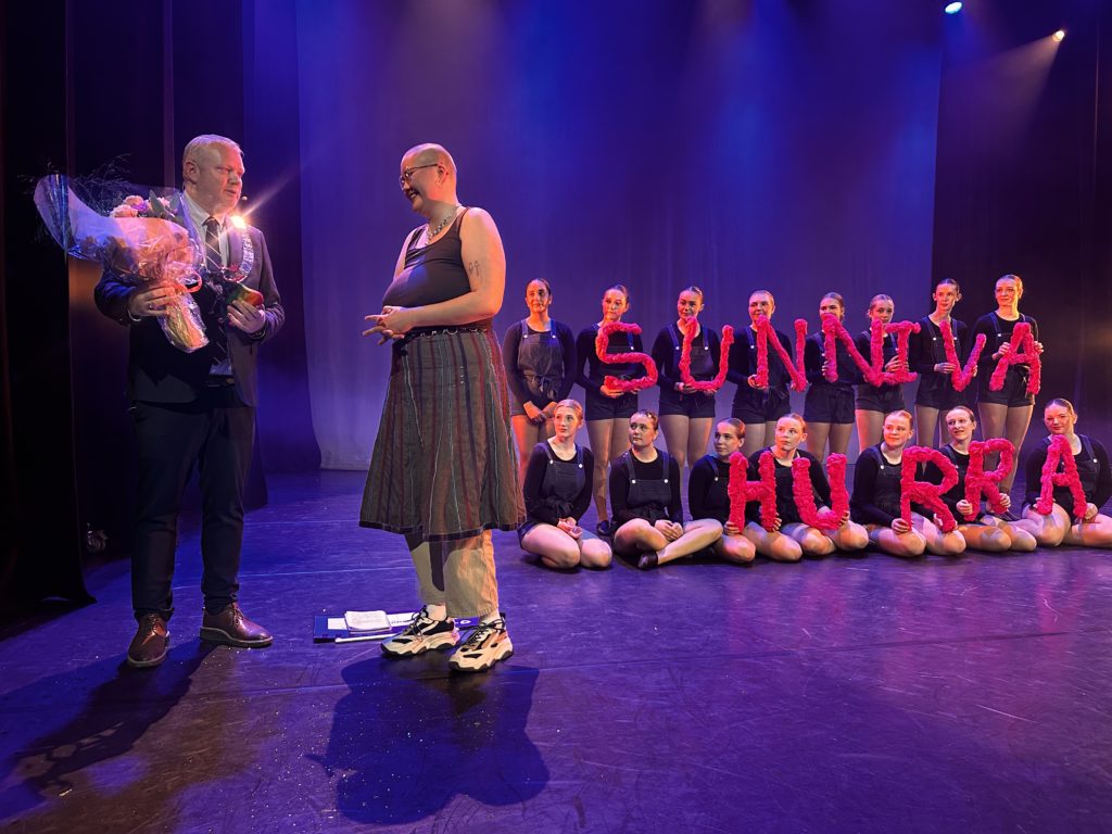 Utdeling av pris på en scene